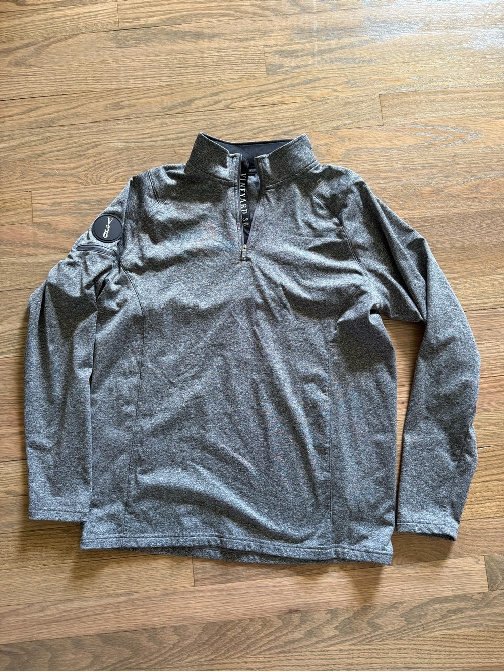 Men's Heather Gray Quarter-Zip Performance Pullover